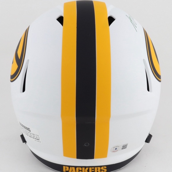 Davante Adams Signed Full-Size Lunar Eclipse Alternate Helmet Beckett Hologram - Picture 3 of 4